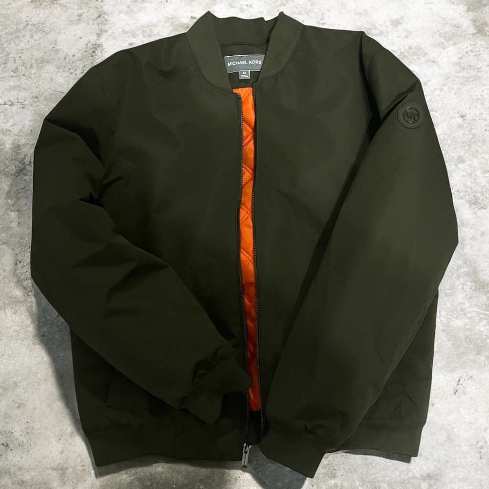 Michael Kors Bomber Jacket (Olive Green)